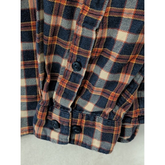 Patagonia Lightweight Fjord Plaid Flannel Shirt Mens L Blue Plaid Outdoor Hiking - Picture 5 of 12